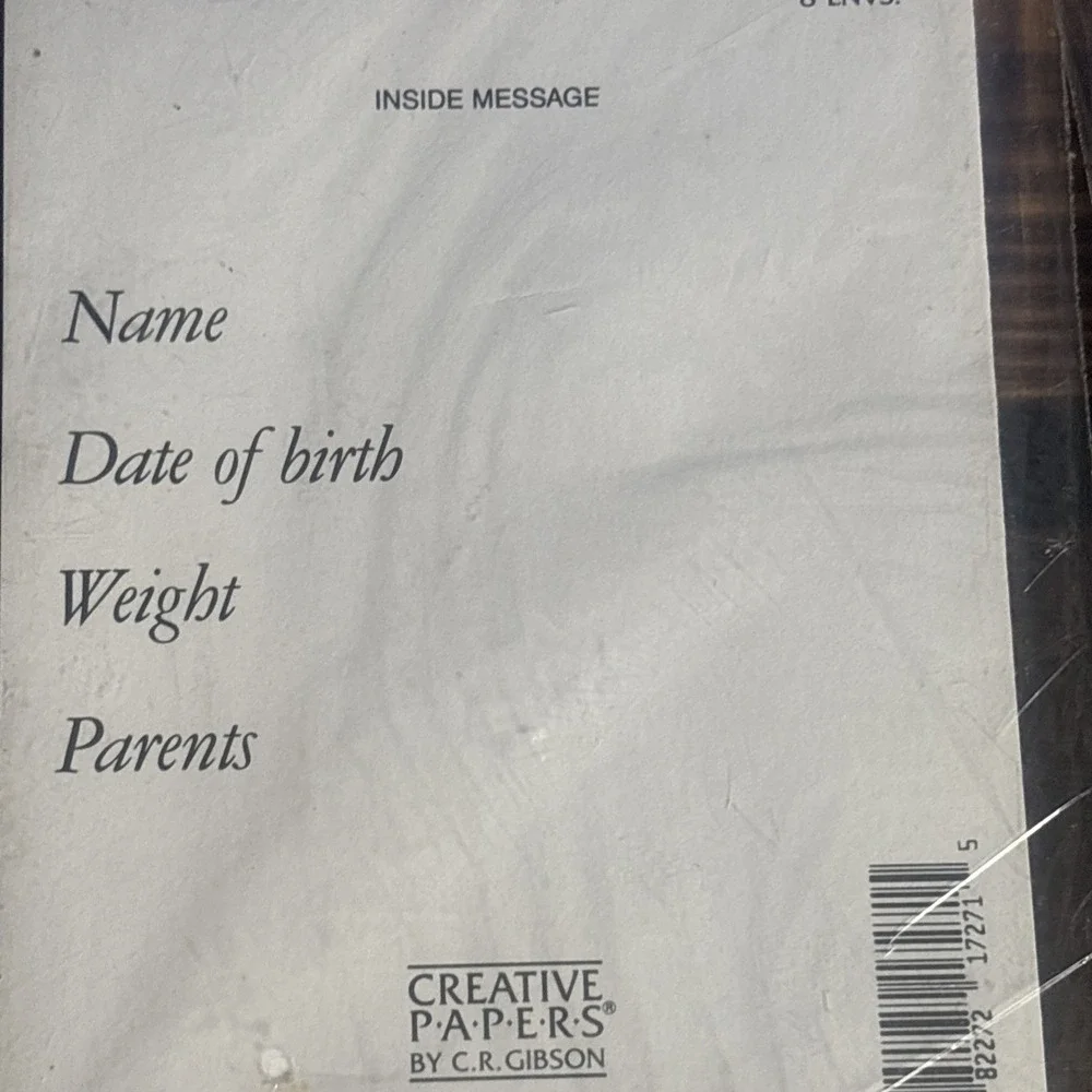 Vintage Baby Birth Announcements (our New Arrival) Gibson Bunnies Lot of 16 New